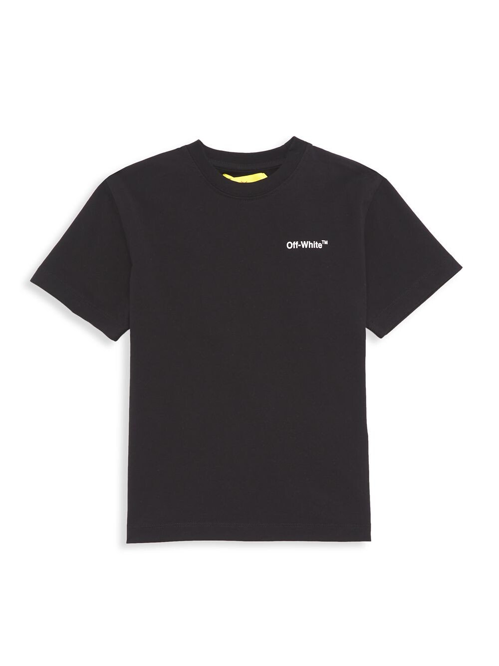 

Футболка Little Kid's & Kid's с круглым вырезом и логотипом Off-White, черный