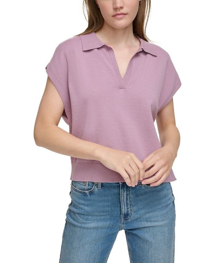 

Женская футболка-поло без рукавов Calvin Klein Jeans, фиолетовый