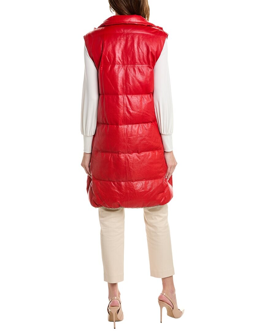 

Кожаный жилет Brunello Cucinelli, мультиколор