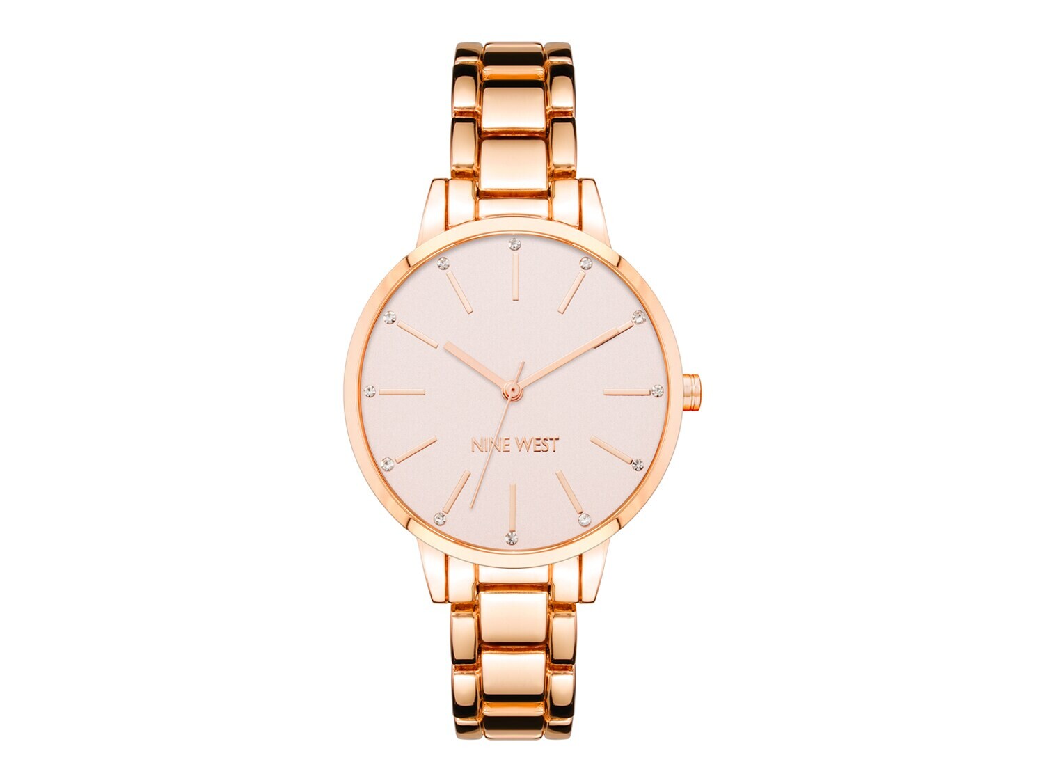 

Часы Nine West Crystal – ФИНАЛЬНАЯ ПРОДАЖА, розовое золото металлик