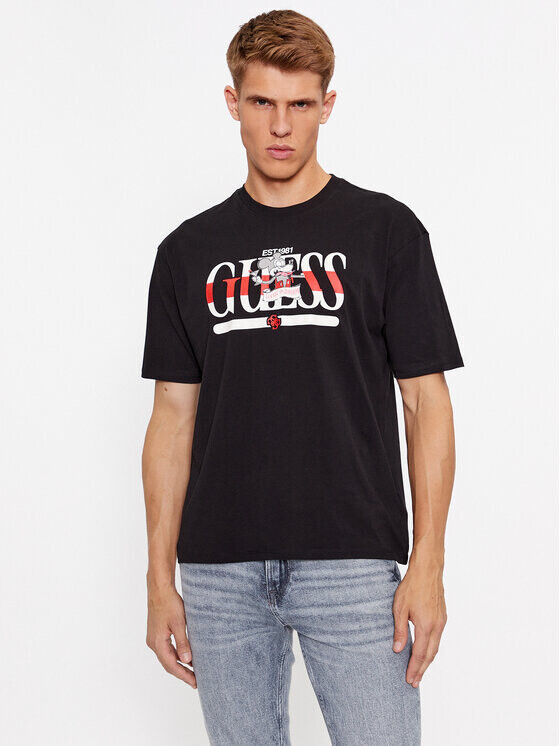 

Футболка стандартного кроя Guess, черный