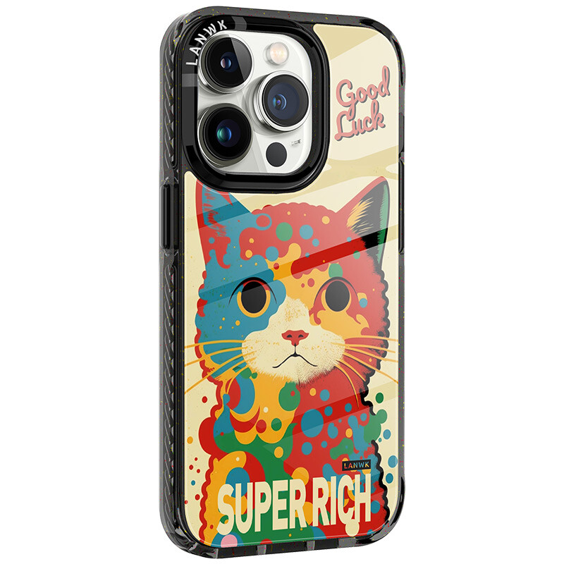 

Чехол для телефона Lanwk, Colored ink cat