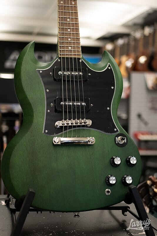 

Epiphone SG Classic Worn P-90s - Worn Inverness Green