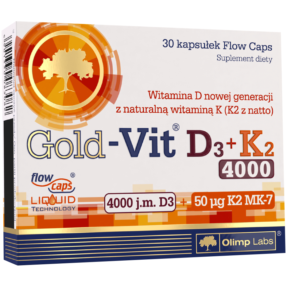 Olimp Gold Vit D3+K2 биологически активная добавка, 30 капсул/1 упаковка olimp gold vit complex żelazo биологически активная добавка 20 таблеток игристое 1 упаковка