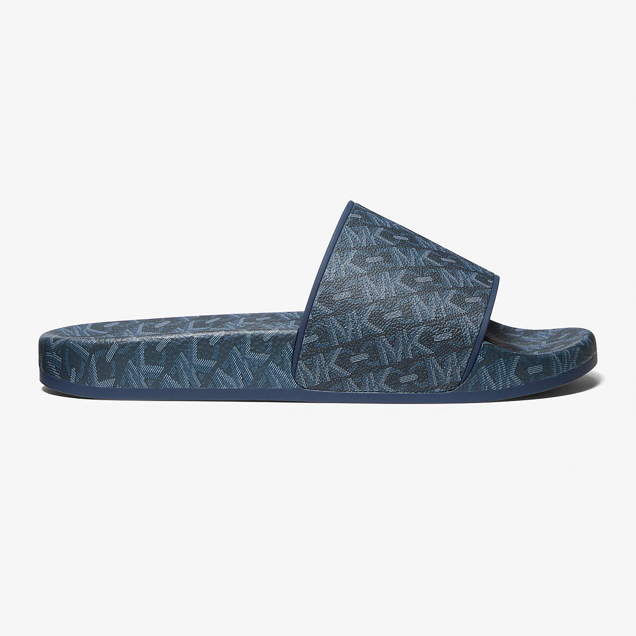 

Шлепки Michael Kors Jake Empire Signature Logo Slide, темно-синий