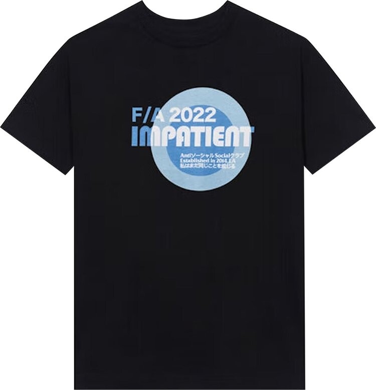 

Футболка Anti Social Social Club Impatient Tee 'Black', черный