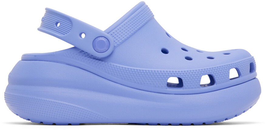 

Пурпурные классические сабо на платформе Crush Crocs
