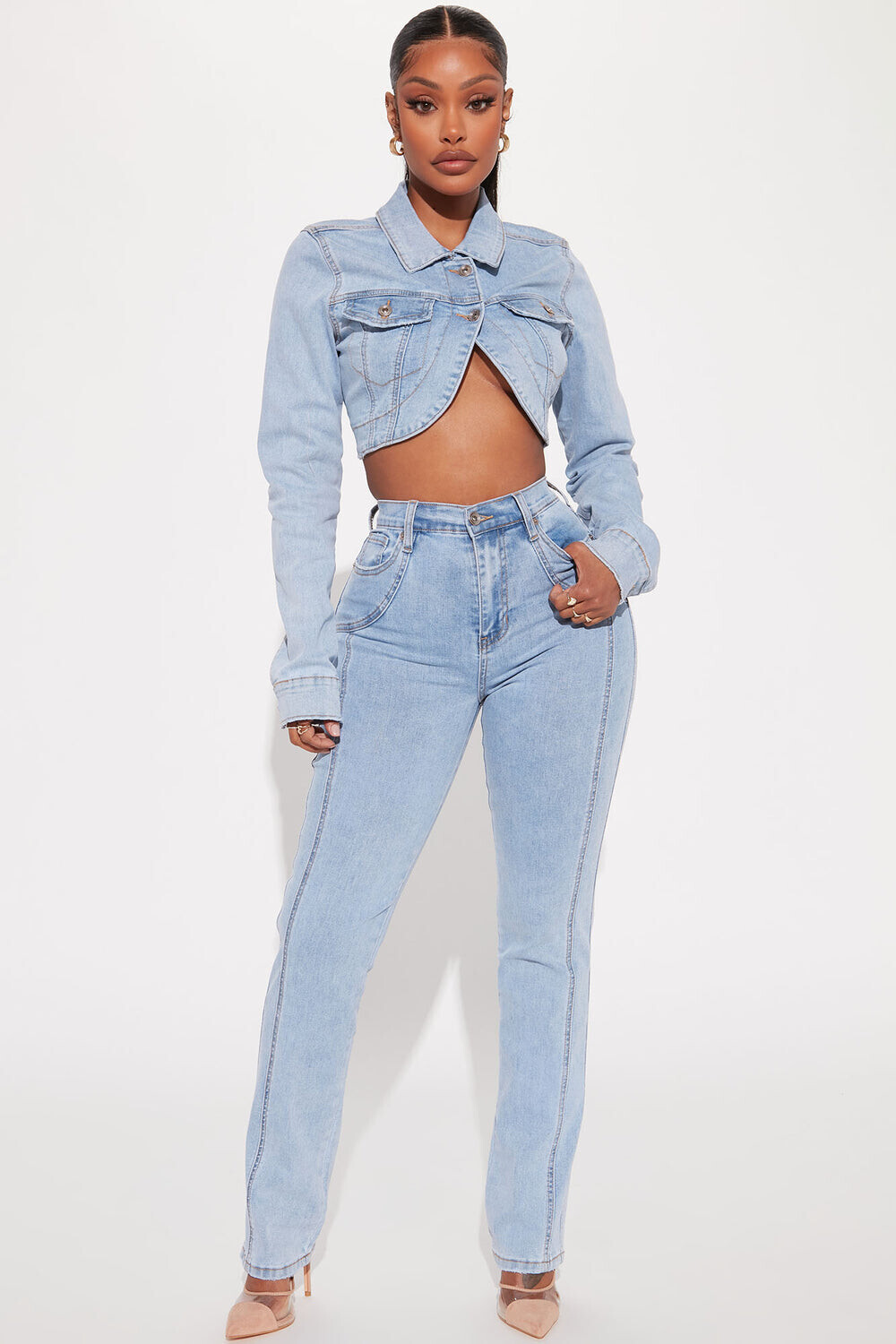 

Джинсы скинни Fashion Nova FN24485WB03, синий