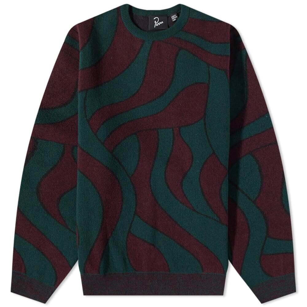 

Джемпер By Parra Distorted Waves Crew Knit, Коричневый