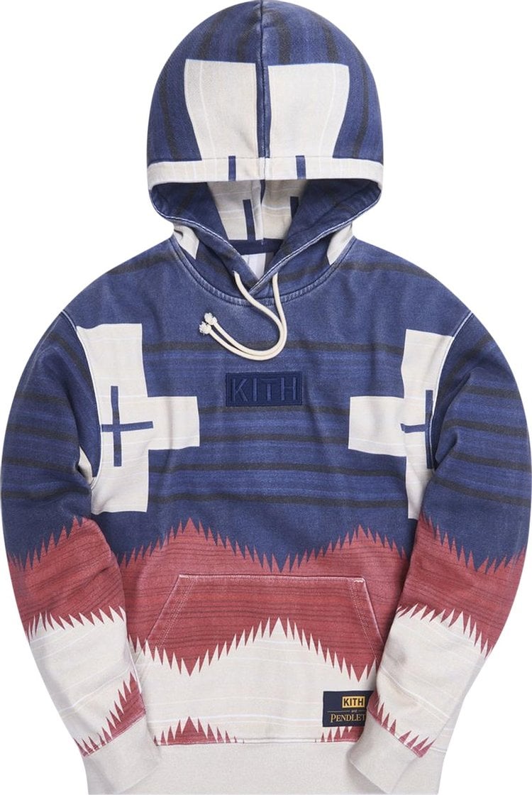 Худи Kith For Pendleton Brave Star Williams III Hoodie 'Navy/Multi', синий - фото