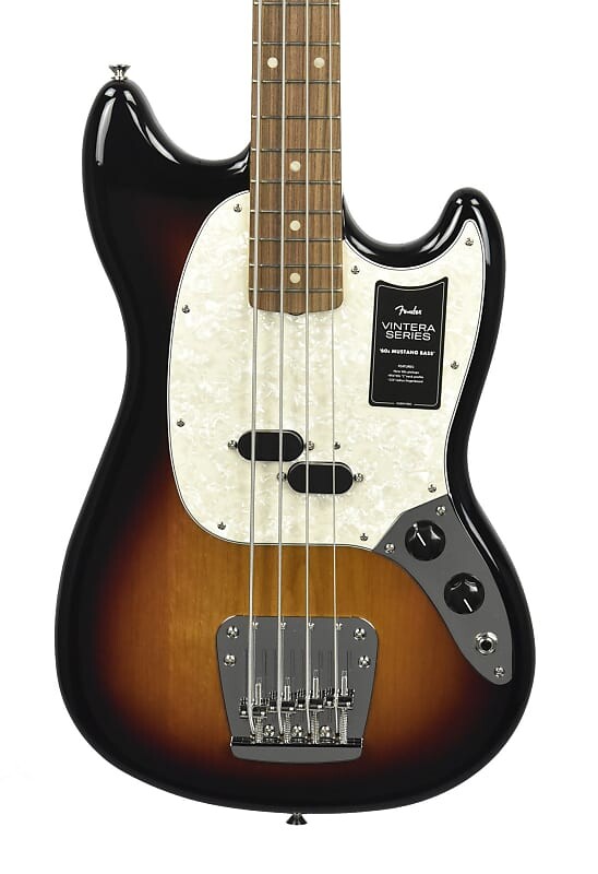 

Fender Vintera 60s Mustang Bass в трехцветном цвете Sunburst MX22217247