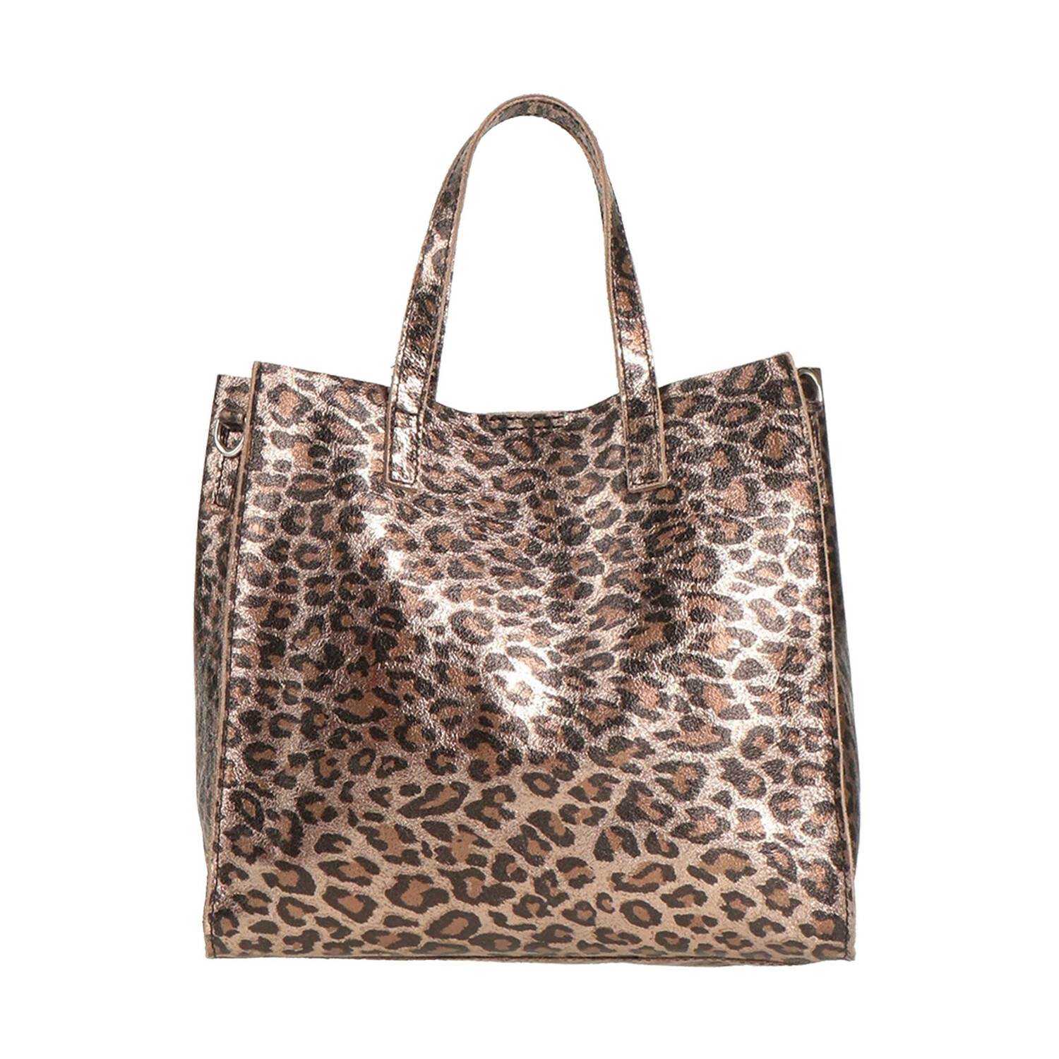 

Сумка-шоппер Laura Di Maggio Medium Metallic, бронзовый
