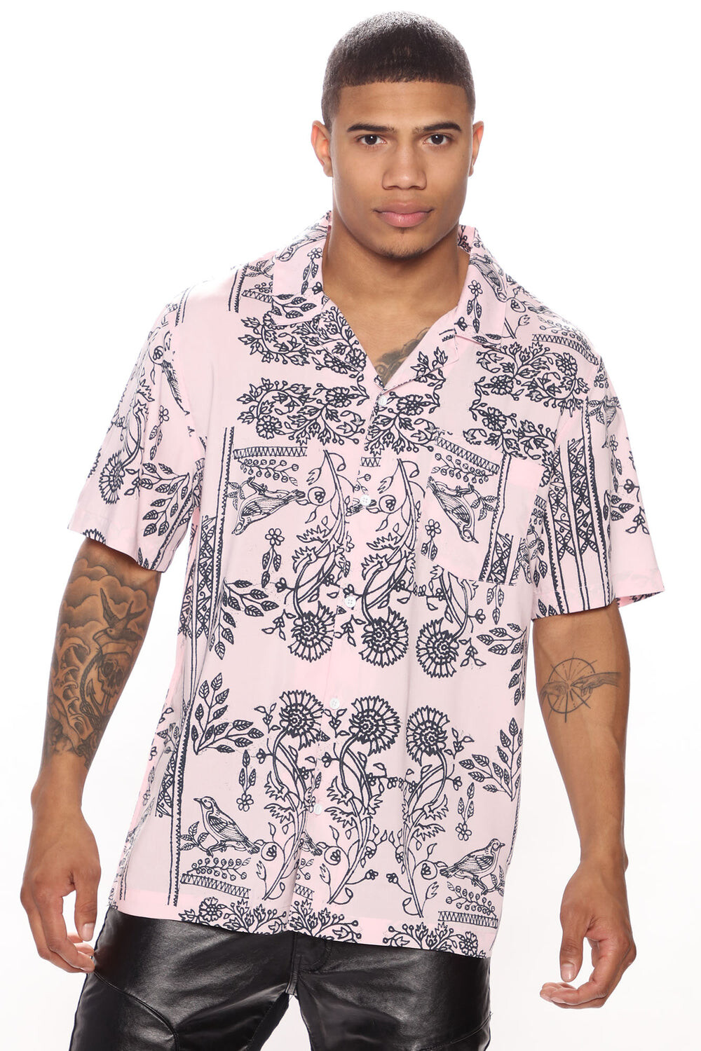 

Рубашка Fashion Nova FNMN263, розовый