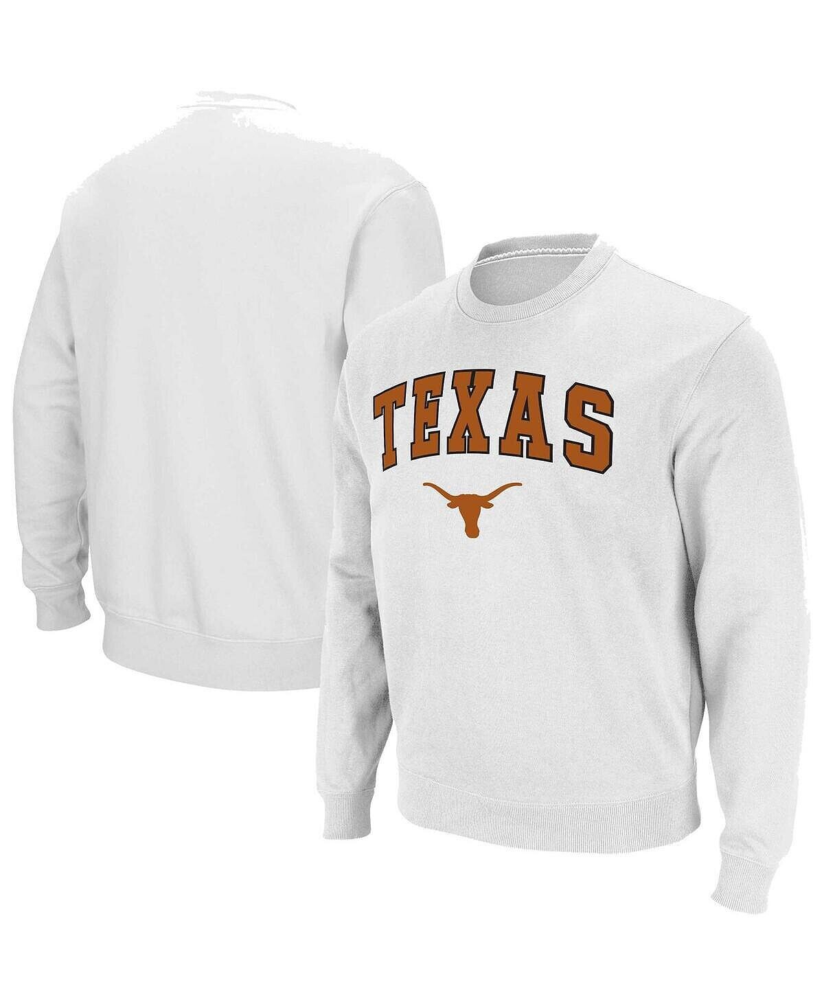 

Мужская белая толстовка с капюшоном texas longhorns arch & logo Colosseum, белый