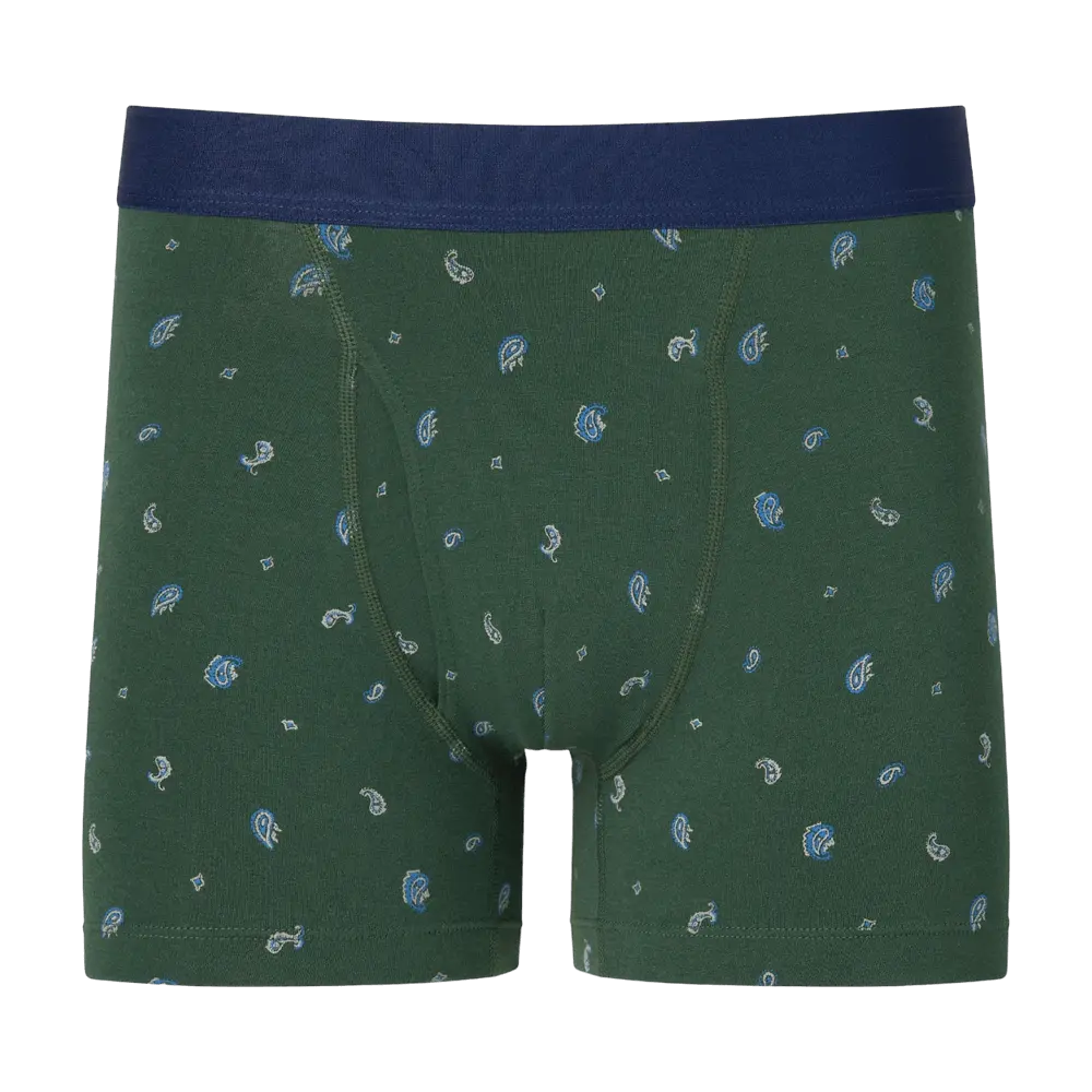 

Боксеры Uniqlo Cotton Printed, оливковый