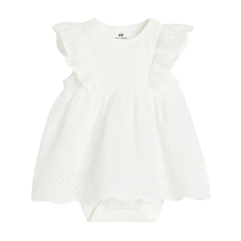 

Платье-боди для новорожденных H&M, белый