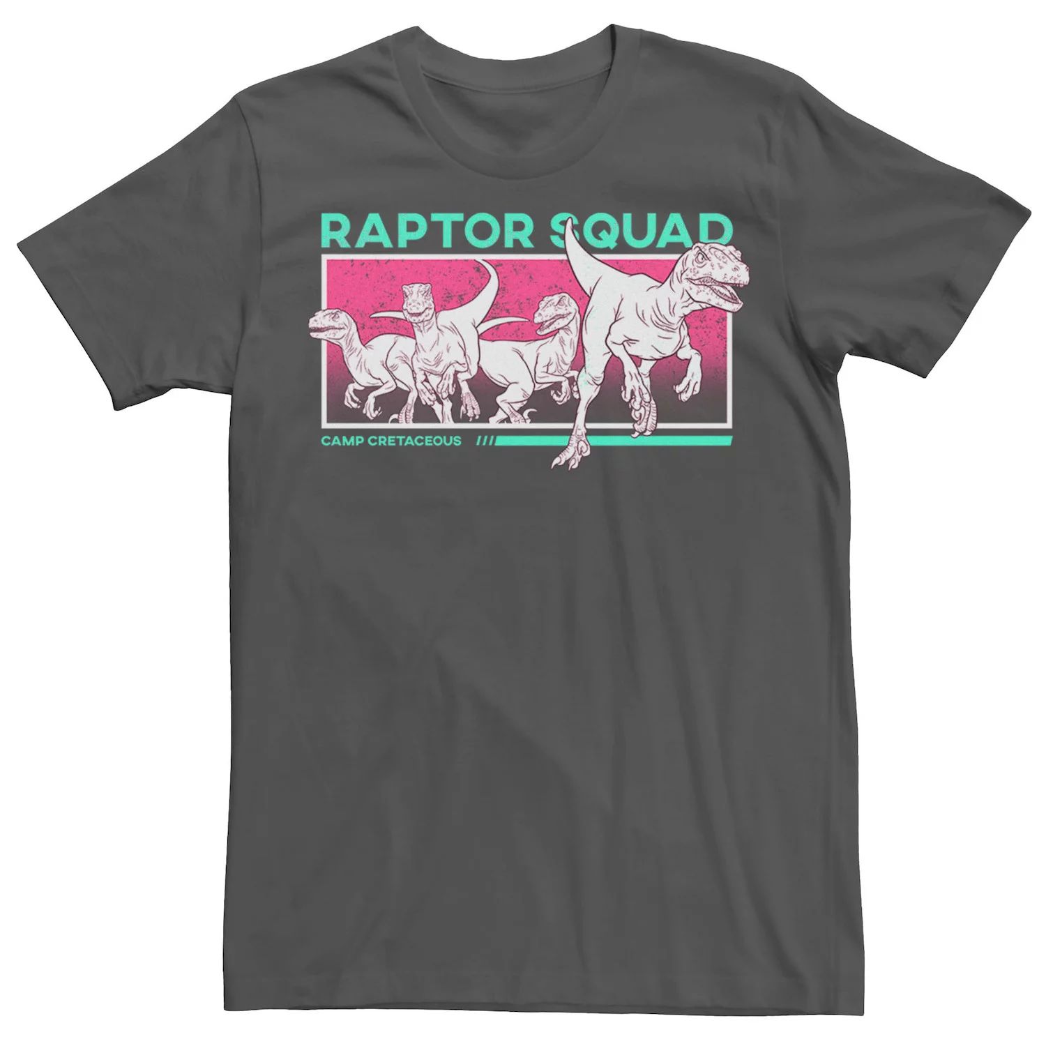 raptor boarding squad Мужская футболка Jurassic World: Camp Cretaceous Raptor Squad Licensed Character