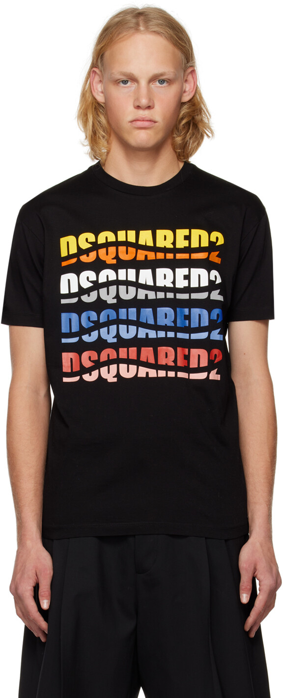 

Футболка Black Color Wave Cool Dsquared2, Черный