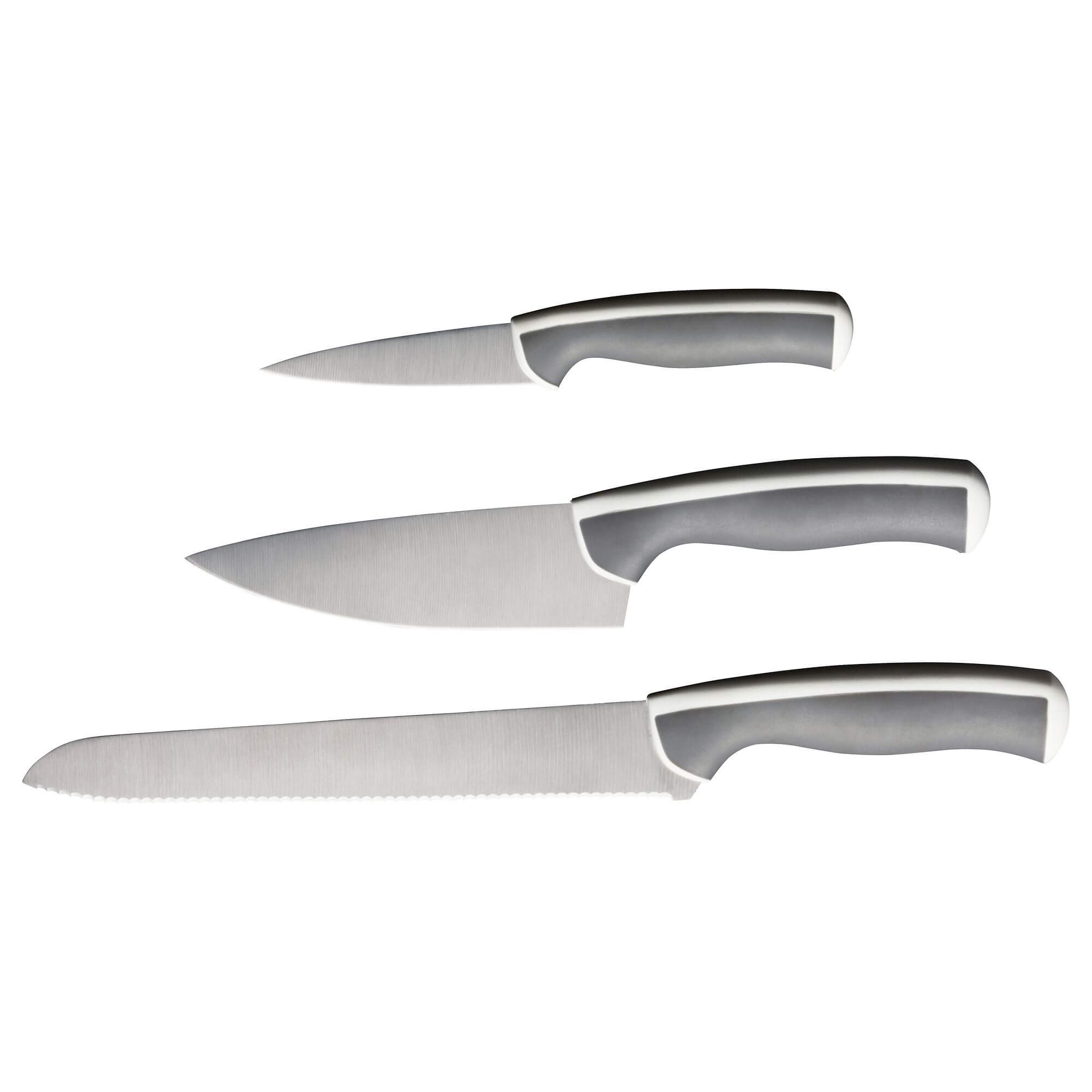 цена Набор ножей Ikea Ändlig, 3 предмета, нержавеющая сталь