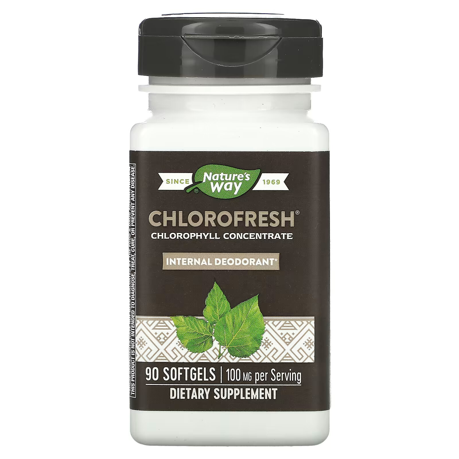 Nature's Way, Chlorofresh, концентрированный хлорофилл, 90 мягких таблеток sunny green хлорофилл 90 таблеток