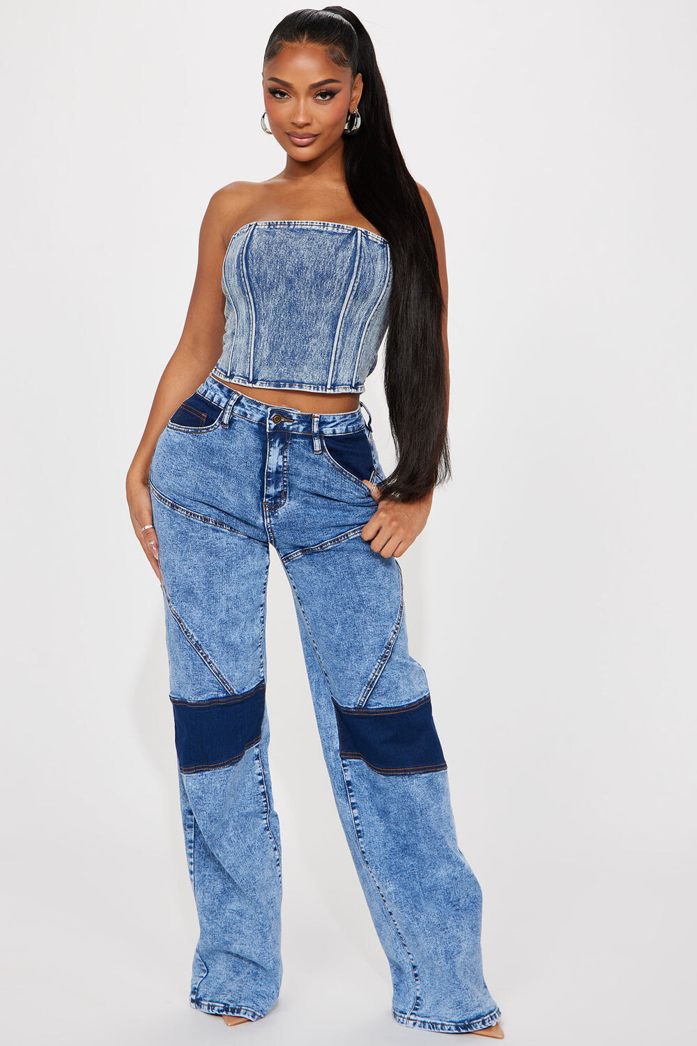 

Джинсы Fashion Nova HKB07P, синий