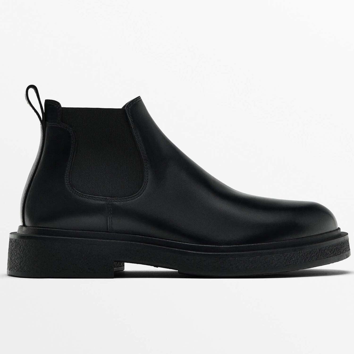 

Ботинки Massimo Dutti Chelsea Studio, черный