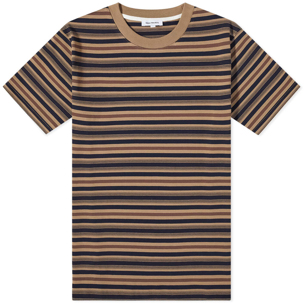 

Футболка Norse Projects Johannes Multistripe Tee, Коричневый