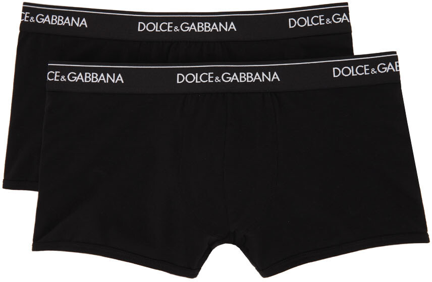 

Набор из двух черных трусов-боксеров Dolce & Gabbana