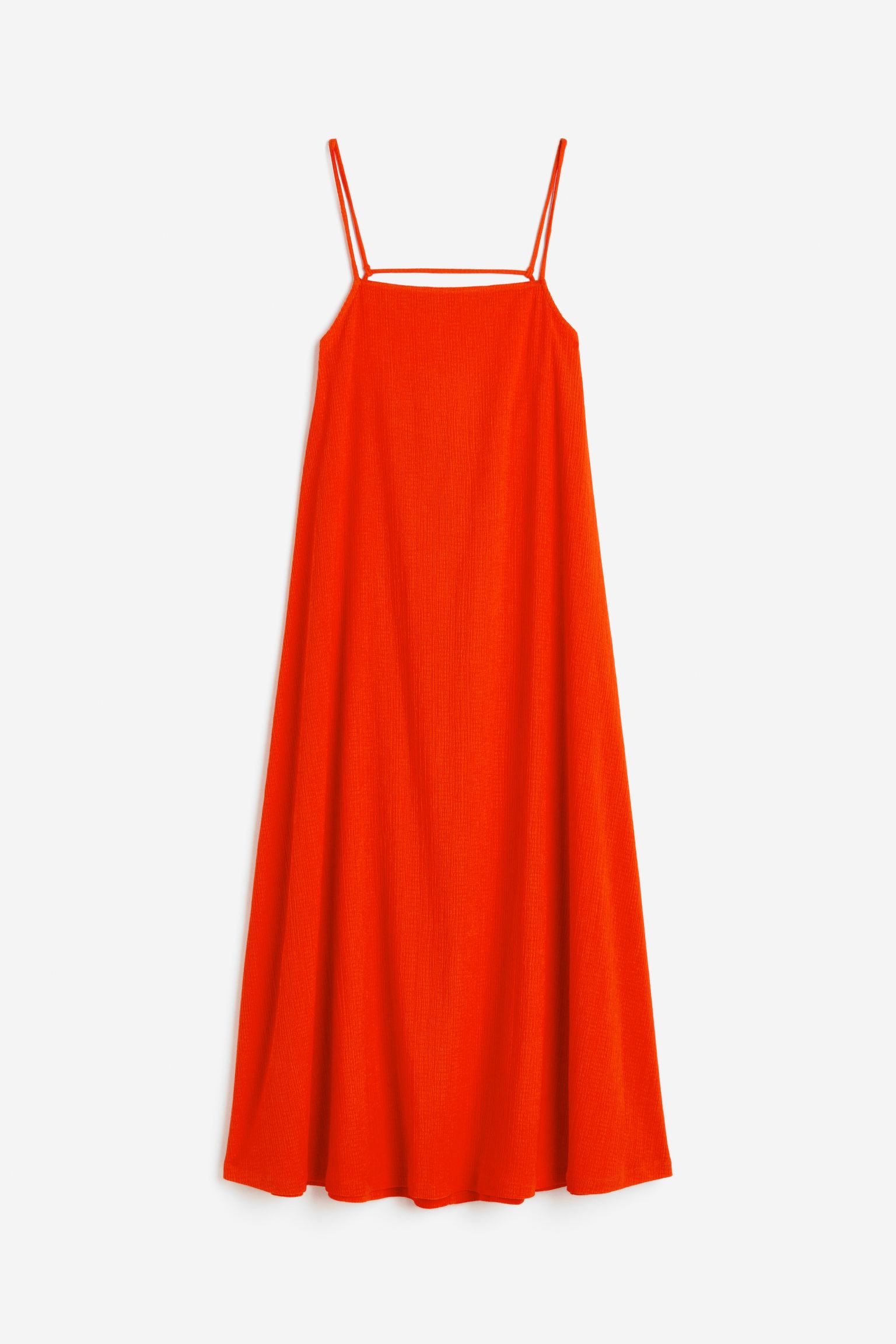 Платье H&M Textured Slip, красный