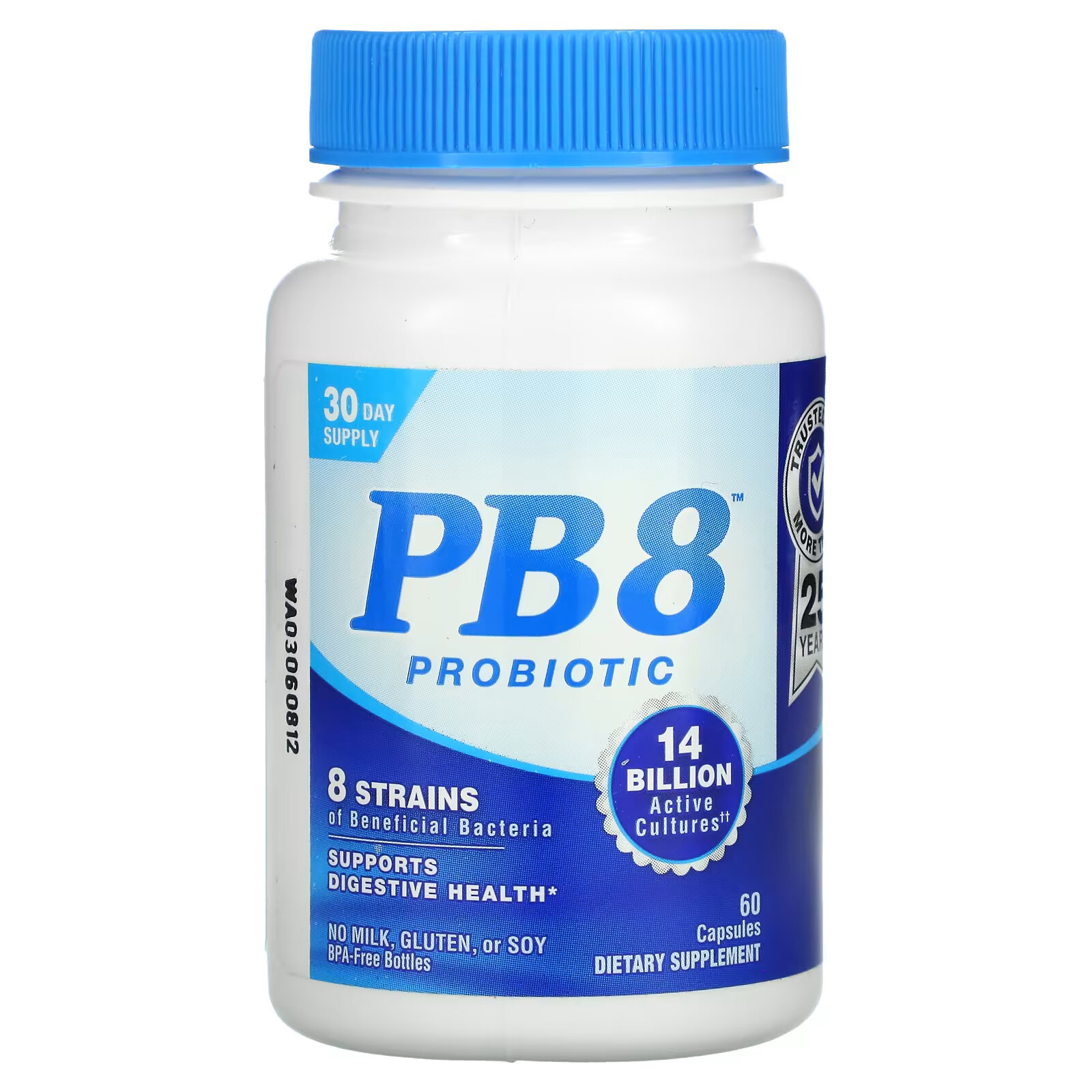 Nutrition Now, PB 8, пробиотик, 14 млрд, 60 капсул пробиотик nutrition now pb8 60 вегетарианских капсул