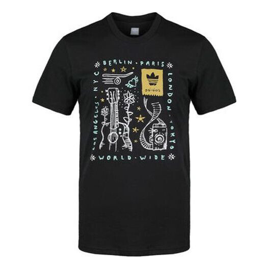 

Футболка Adidas originals Loose Leisure Sports Short Sleeve Men s Black, Черный