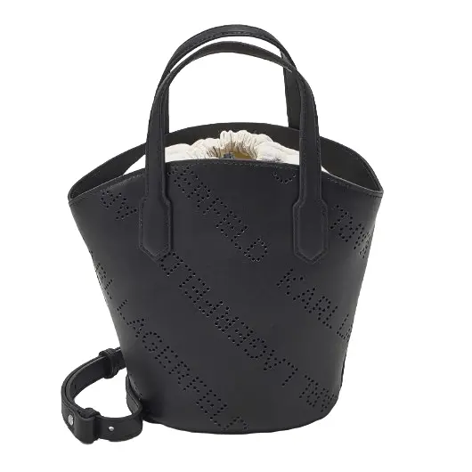 

Сумка тоут Karl Lagerfeld Punched logo, черный