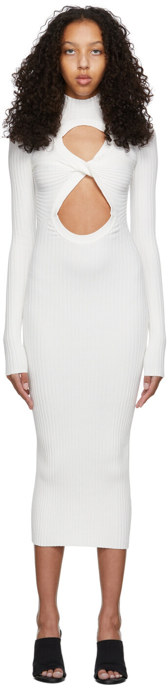 

Белое платье с фигурой 8 Dion Lee