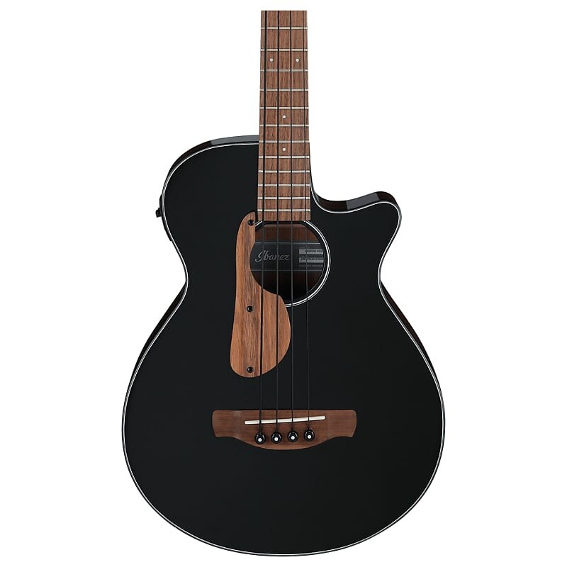

Ibanez AEGB24E Электроакустическая Бас-гитара, Черный Глянец