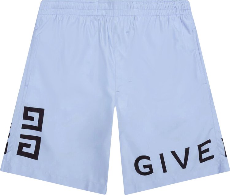 цена Шорты Givenchy 4G Long Swim Shorts Baby Blue, синий