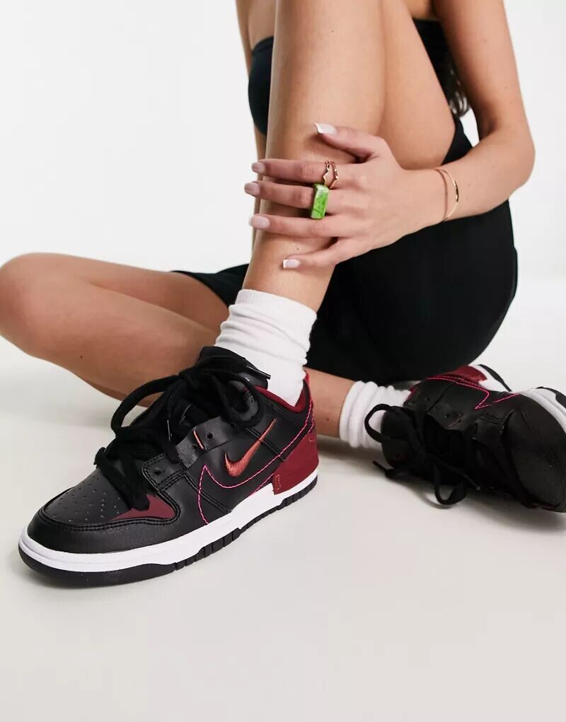 

Черные кроссовки Nike Dunk Low Disrupt 2 с принтом Canyon Rust