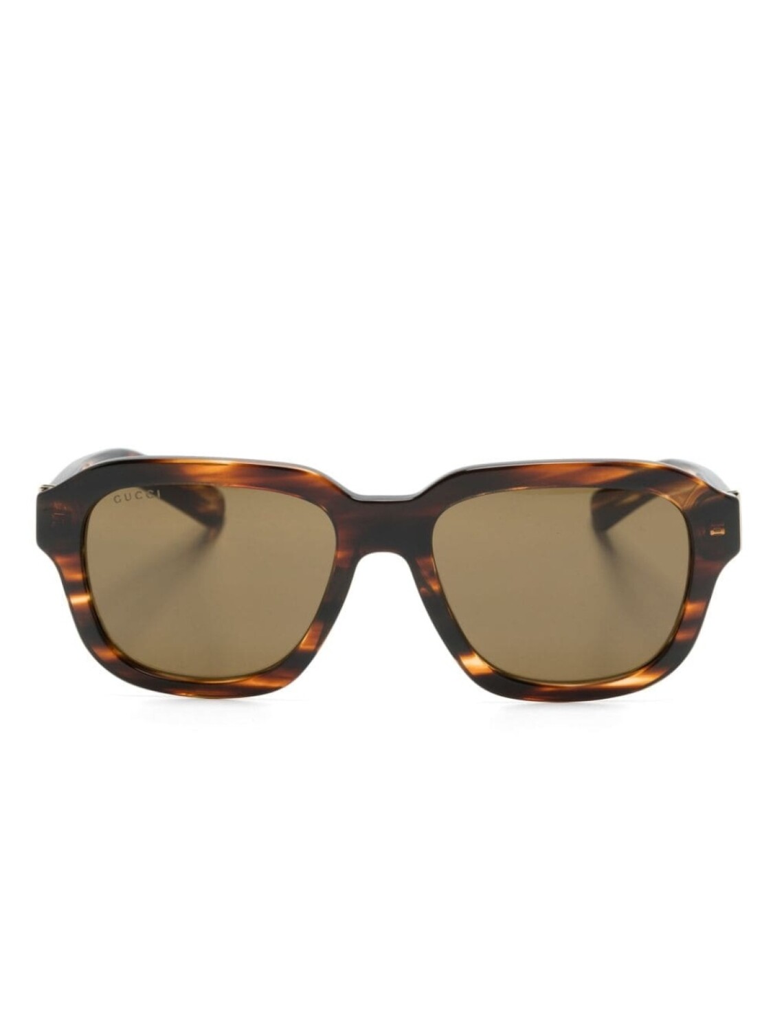 

Gucci Eyewear солнцезащитные очки в квадратной оправе, коричневый