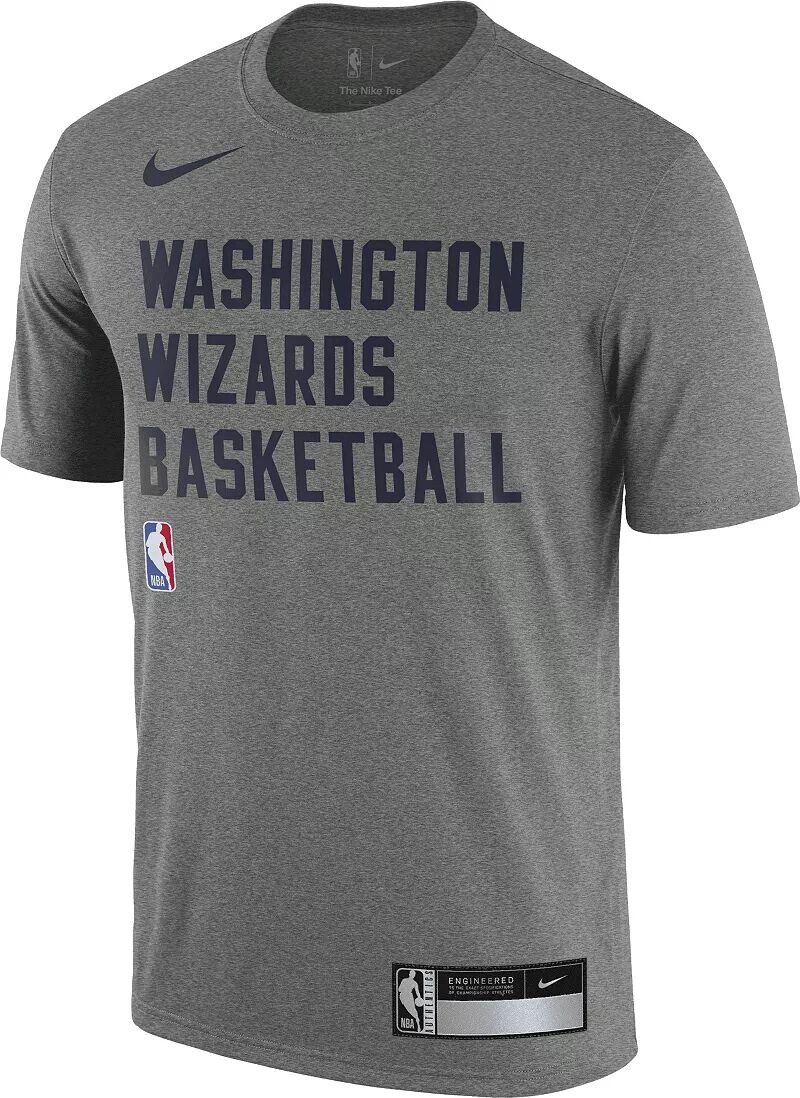 

Мужская серая тренировочная футболка Nike Washington Wizards