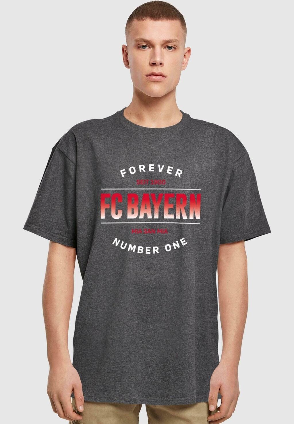 

Футболка с символикой FOREVER NUMBER ONE FC Bayern München, цвет charcoal