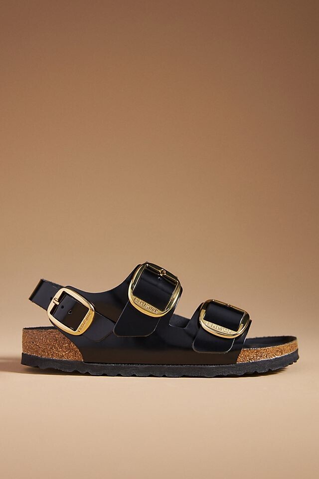 

Сандали Birkenstock Milano с большой пряжкой, черный