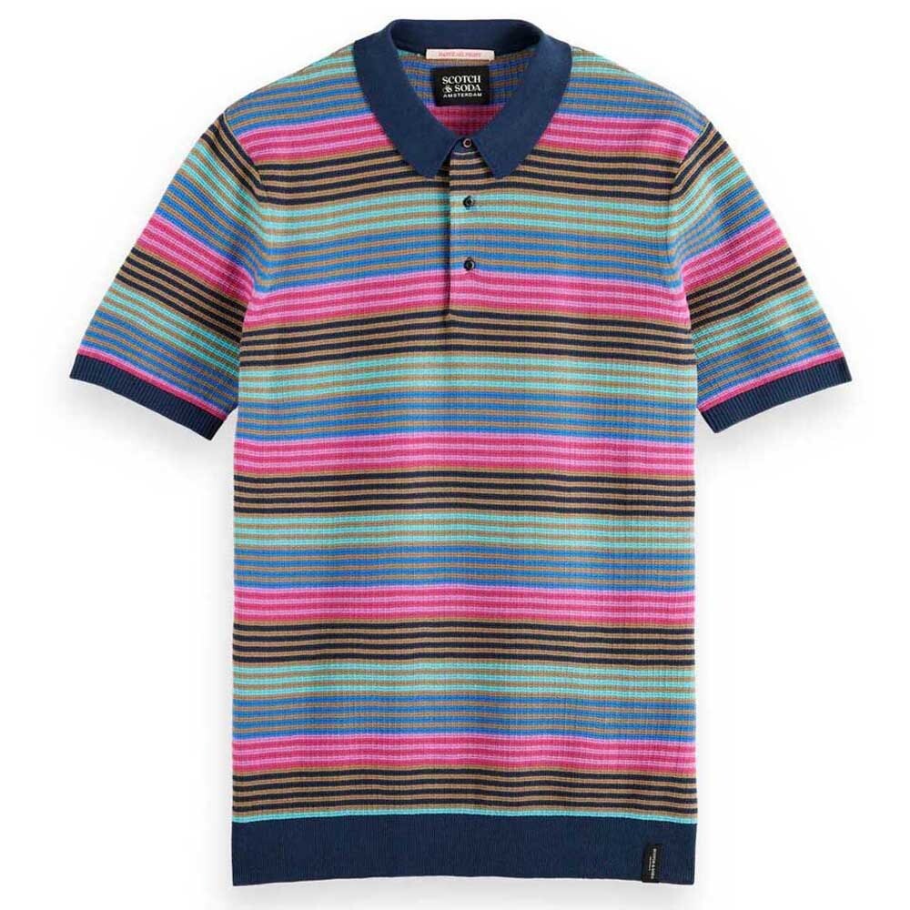 

Поло с коротким рукавом Scotch & Soda Structure, разноцветный