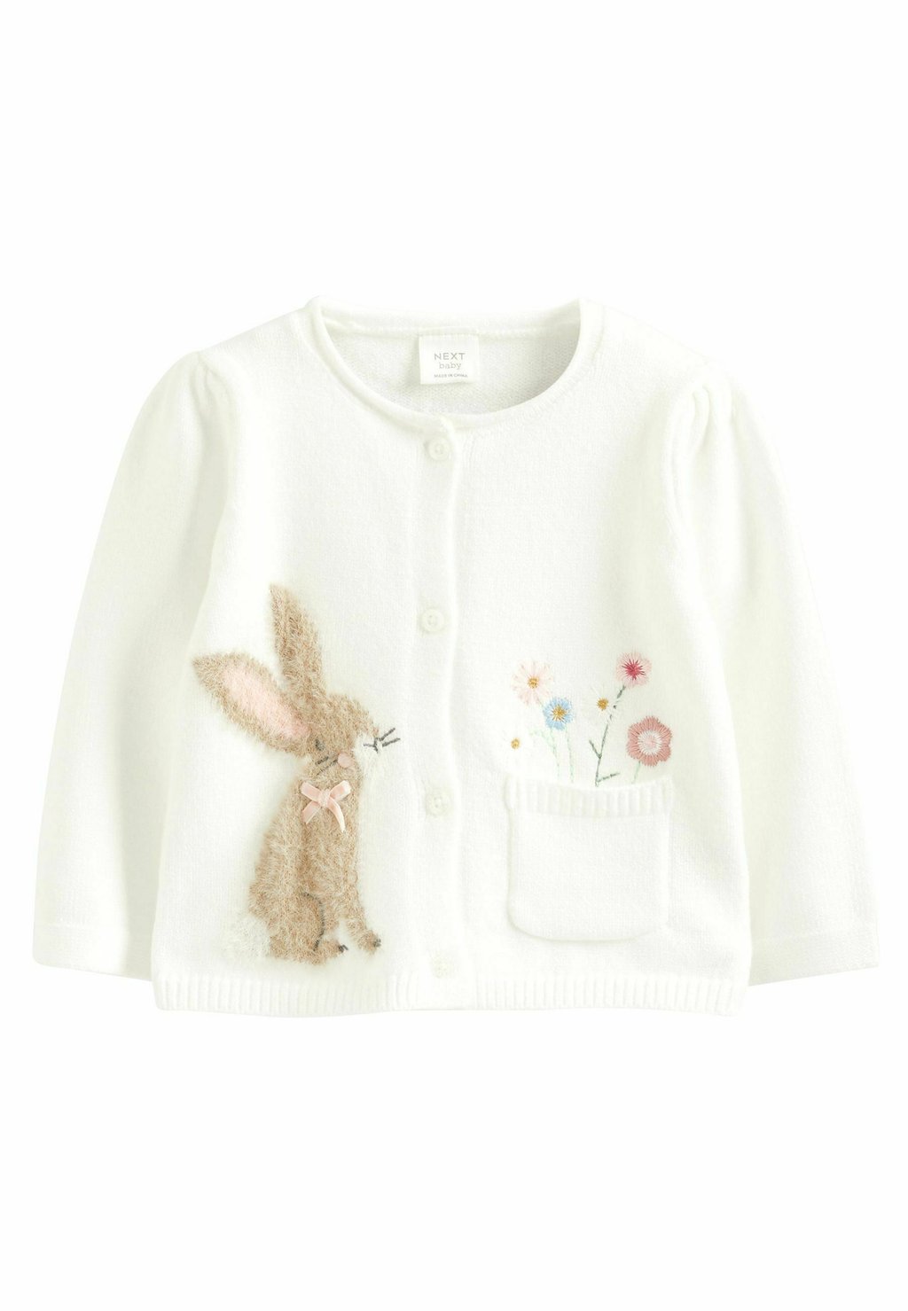 Кардиган Embroidered Bunny-Regular Fit Next, цвет ecru white