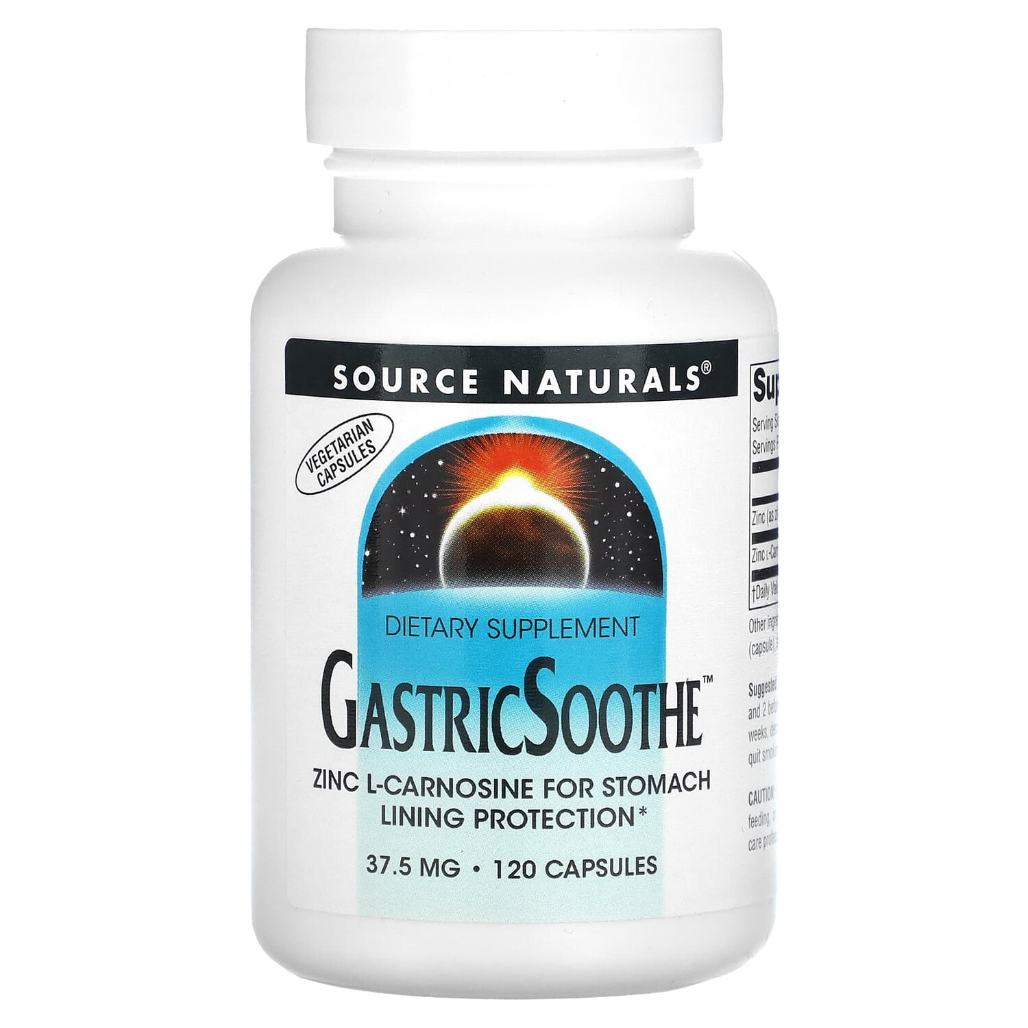 

GastricSoothe, 37,5 мг, 120 капсул, Source Naturals