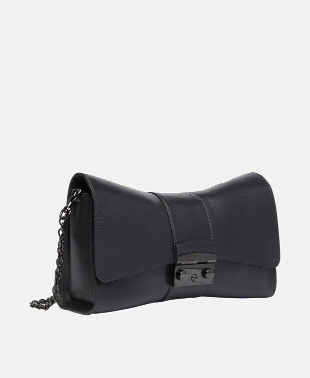 

Кожаная сумка-хобо Furla, черный