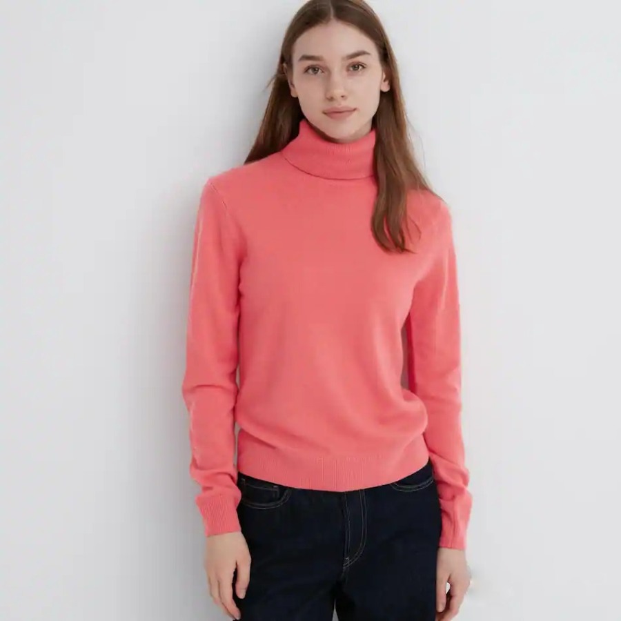 Джемпер Uniqlo Cashmere, розовый джемпер uniqlo cashmere 3d knit seamless голубой