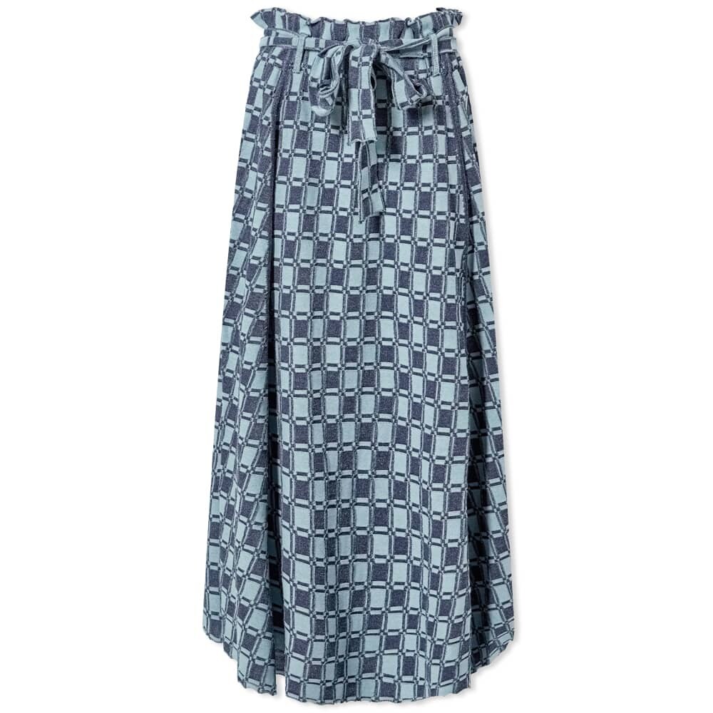 

Юбка Kenzo Jacquard Belted Midi Skirt