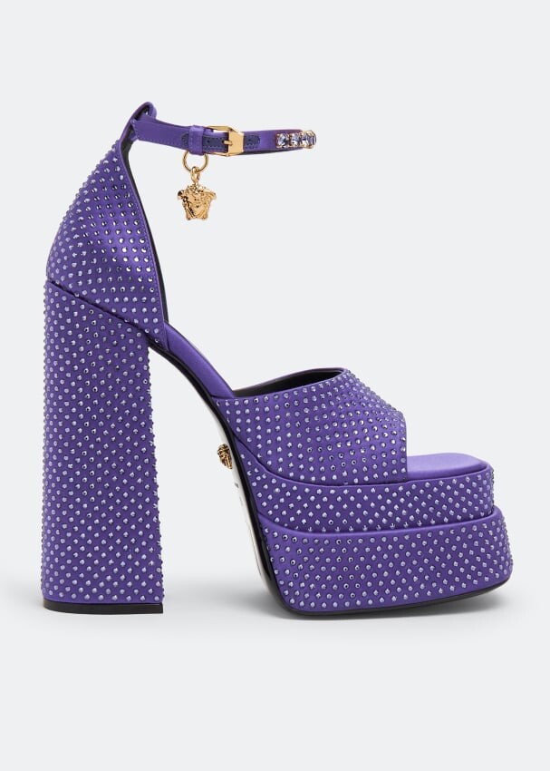 

Сандалии VERSACE Aevitas platform sandals, фиолетовый