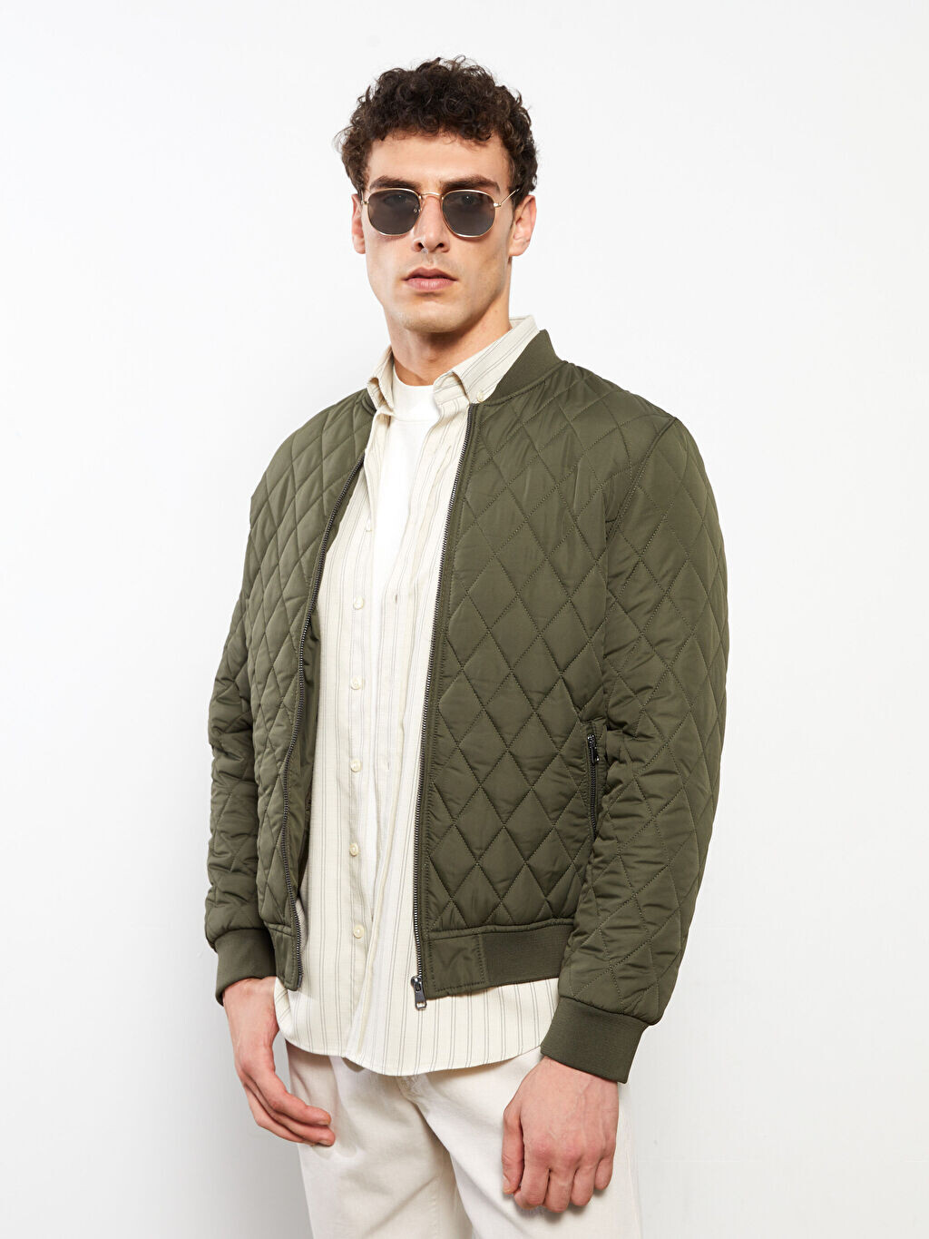

Мужской пуховик Standard Mold College Collar LCWAIKIKI Classic