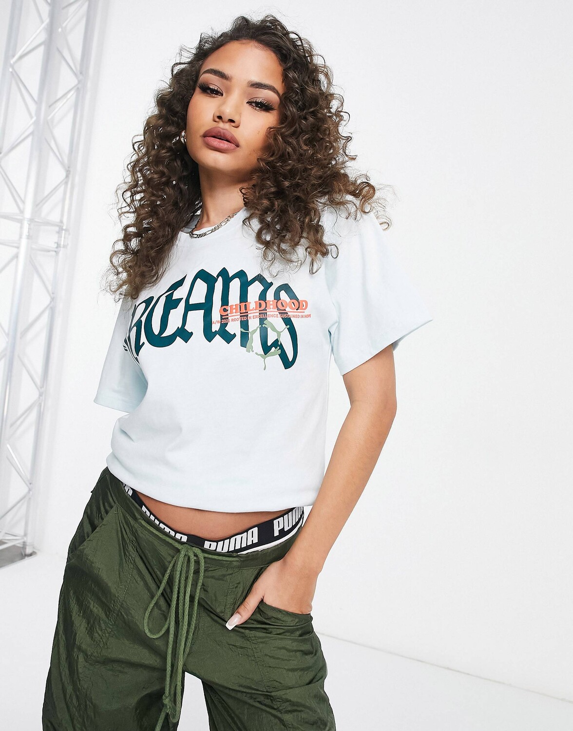 

Синяя футболка с принтом мечты Puma Basketball x Childhood Dreams, Синий