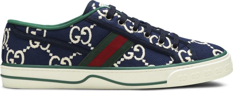 Кроссовки Gucci Tennis 1977 Ink Blue, синий - фото